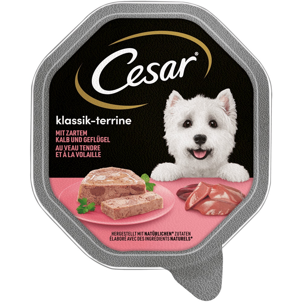 CESAR® Klassik-Terrine mit Kalb & Geflügel, 150g - 1