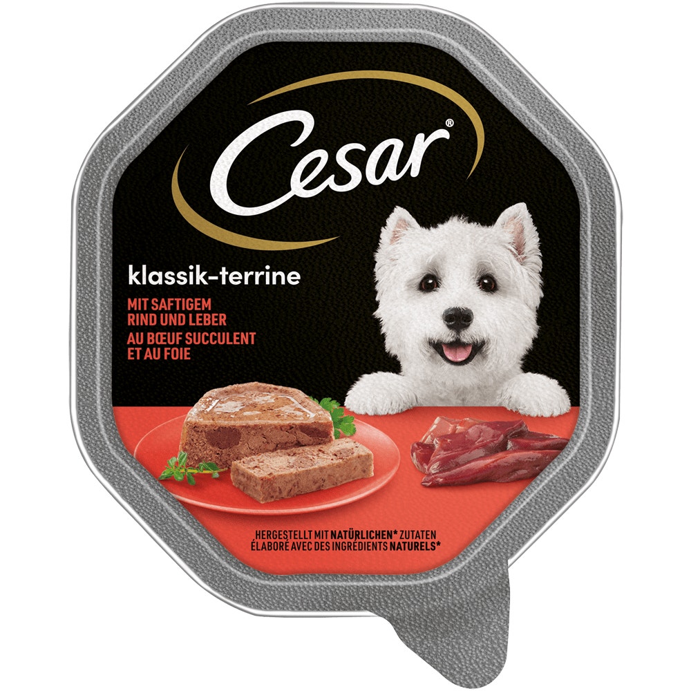 CESAR® Klassik-Terrine mit Rind & Leber, 150g - 1