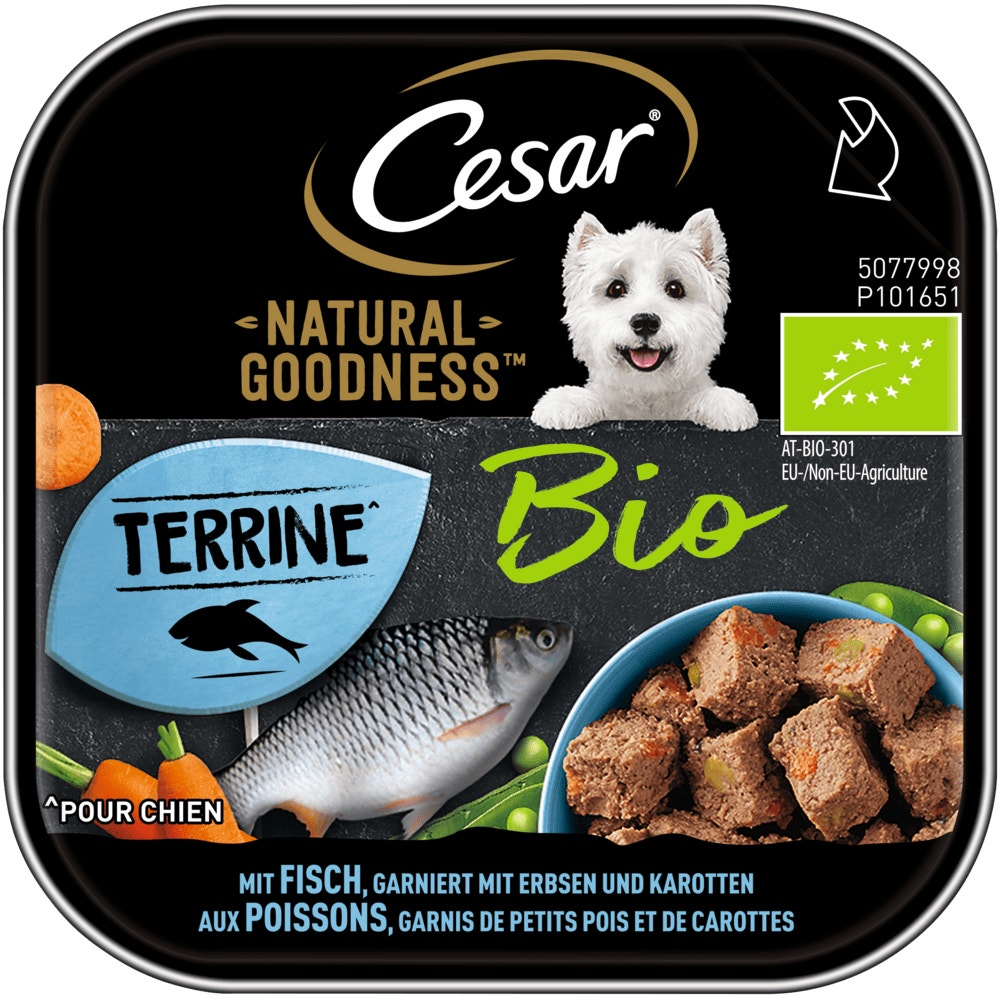 CESAR® NATURAL GOODNESS™ Terrine Bio mit Fisch, 100g - 1